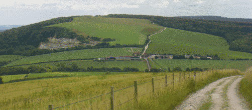 The South Downs Way south of Midhurst near Cocking